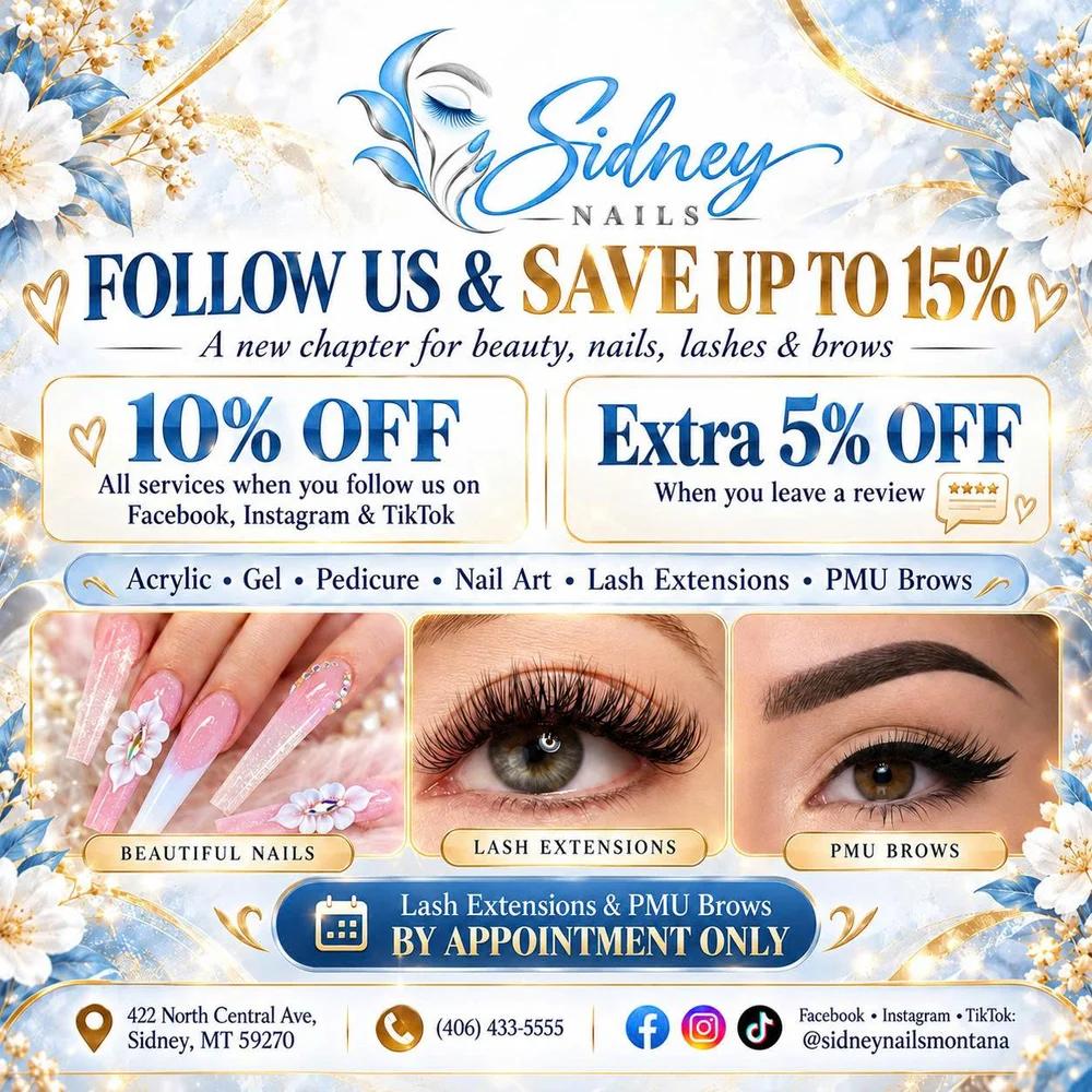 Sidney Nails - Follow Us & Save Up to 15% Special Offer